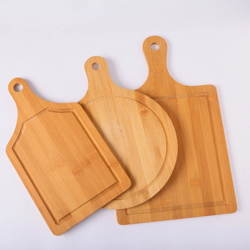 OEM Bamboo Wood Vegetables Fruits Kitchen Implement Large Bamboo Serving Tray